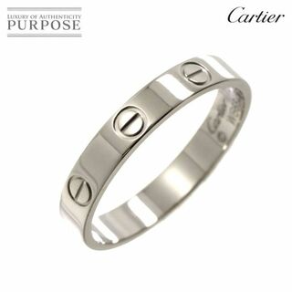 カルティエ(Cartier)のカルティエ Cartier ミニラブ #58 リング K18 WG ホワイトゴールド 750 指輪 VLP 90234044(リング(指輪))