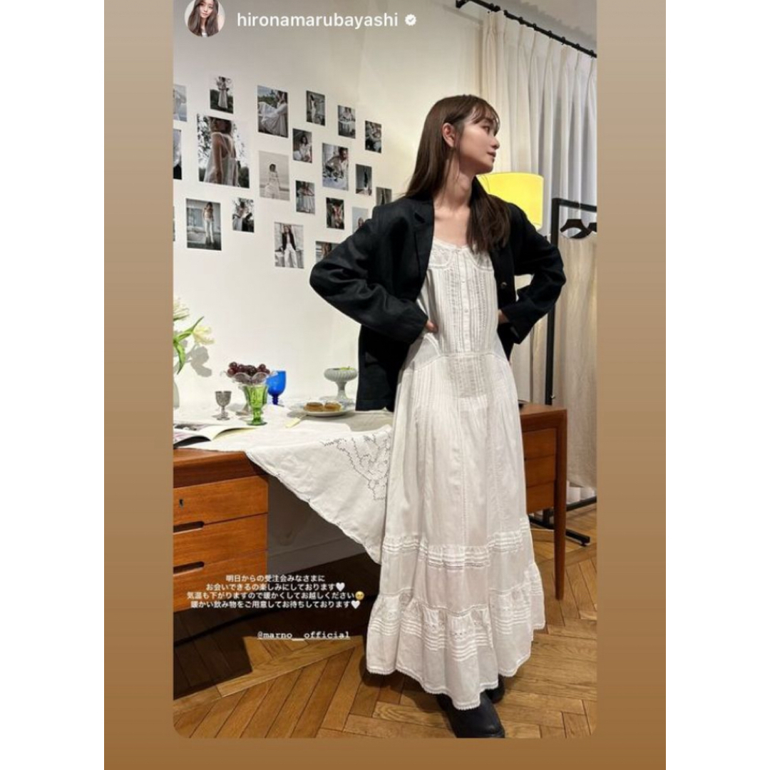 新品未使用タグ付marno マーノ ellen jacket 丸林広奈 ブラック 新品未使用タグ付marno マーノ ellen jacket 丸林広奈 ブラック