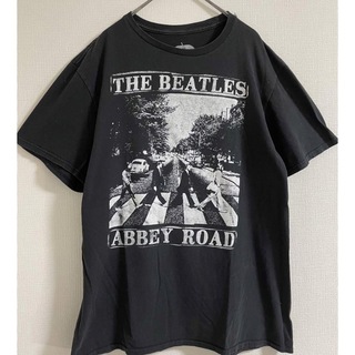 00s ビートルズ Tシャツ the Beatles 古着 ヴィンテージ 黒(Tシャツ/カットソー(半袖/袖なし))