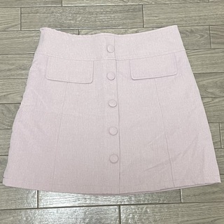 シマムラ(しまむら)の【新品】ミニスカート　ピンク　Mサイズ(ミニスカート)