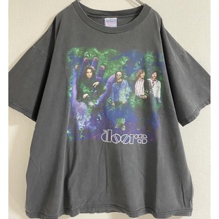 90s The Doors Tシャツ ヴィンテージ USA 古着 黒 バンT(Tシャツ/カットソー(半袖/袖なし))
