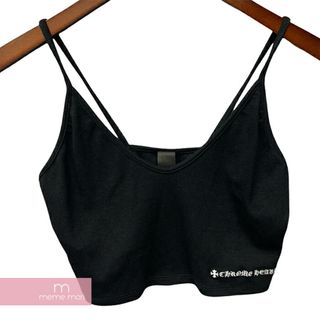 クロムハーツ(Chrome Hearts)のCHROME HEARTS Ynot Dolphin Camisole クロムハーツ ワイノット ドルフィンキャミソール タンクトップ ロゴ刺繍 ヴァインダガー レディースクロム ブラック サイズS【240602】【新古品】【me04】(その他)