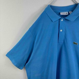 ラコステ(LACOSTE)のラコステ　LACOSTE 半袖　ポロシャツ　ビッグサイズ　ブルー　7 3XL(ポロシャツ)