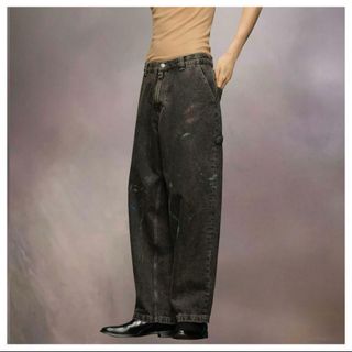 maison margiera 23aw painter baggy jeans