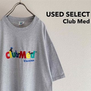 古着 “ClubMed” Oversized T-shirt / 刺繍 ビッグT(Tシャツ/カットソー(半袖/袖なし))