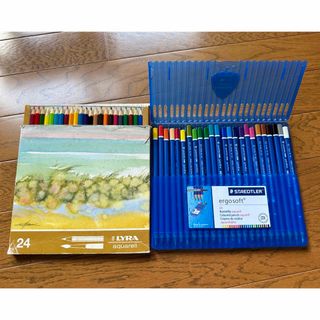 ステッドラー(STAEDTLER)の水彩色鉛筆セット　STAEDTLER  と LYRA(色鉛筆)