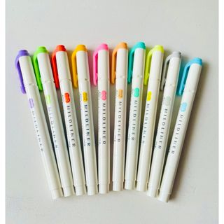 ゼブラ(ZEBRA)のMILD LINER 10色セット(ペン/マーカー)