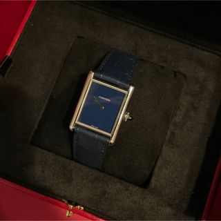 カルティエ(Cartier)のタンクマストlm ブルー(腕時計(アナログ))