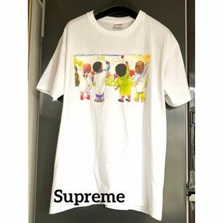 [美品]Supreme シュプリーム　Tシャツ　白　サイズM(Tシャツ(半袖/袖なし))