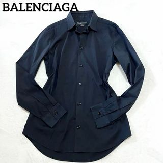 Balenciaga - BALENCIAGA バレンシアガ　長袖シャツ　メンズ38 イタリア製　ブラック