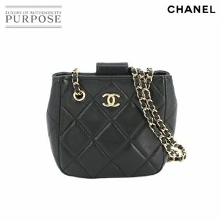 シャネル(CHANEL)のシャネル CHANEL マトラッセ クラッチ チェーン ショルダー バッグ ポシェット レザー ブラック AP2547 ゴールド 金具 VLP 90235666(ショルダーバッグ)