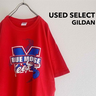 GILDAN - 古着 “GILDAN” BLUEMOOSE TEES T-shirt