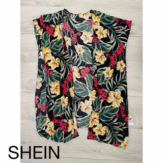 シーイン(SHEIN)のSHEIN＊花柄カーディガン(カーディガン)