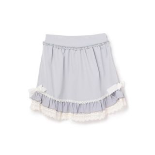 ロディスポット(LODISPOTTO)のmille fille closet lovelyフリルミニスカート サックス(ミニスカート)