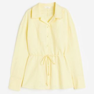 H&M - H&M 新品タグ付き　リネンブレンドユーティリティシャツ