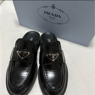 プラダ(PRADA)のプラダ　PRADA レザー　ミュール　ローファー(ローファー/革靴)