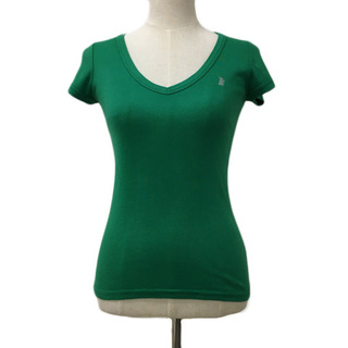 ジューシークチュール(Juicy Couture)のジューシークチュール Tシャツ カットソー Vネック 刺繍 半袖 P 緑(Tシャツ(半袖/袖なし))