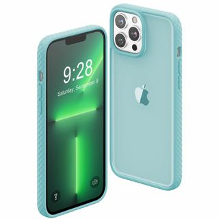 【色:ミントグリーン】INFILAND iphone13 pro ケース 半透明(その他)