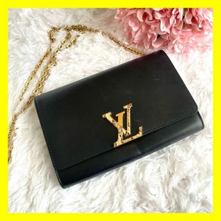 ルイヴィトン(LOUIS VUITTON)のルイヴィトン　ショルダーバッグ　ポシェット　ルイーズGM　パイソン　ゴールド金具(ショルダーバッグ)