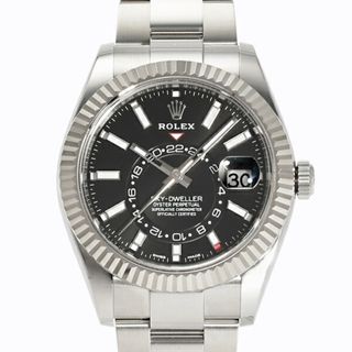 ロレックス(ROLEX)のロレックス ROLEX スカイドゥエラー 326934 ブライトブラック文字盤 中古 腕時計 メンズ(腕時計(アナログ))