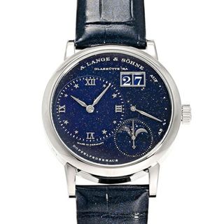 A. Lange & Söhne（A. Lange & Sohne） - ランゲ＆ゾーネ A.LANGE & SOHNE ランゲ1 リトル ムーンフェイズ LSLS1823AX 182.086 ダークブルー文字盤 中古 腕時計 メンズ