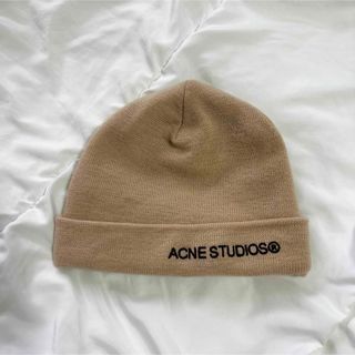 Acne Studios - Acne Studios LOGO BEANIE ビーニー ニット帽 ベージュ