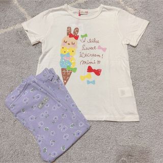 ニットプランナー(KP)の【新品】KP ケーピー アイスmimiちゃんTシャツ＆レギンスセット 120(Tシャツ/カットソー)