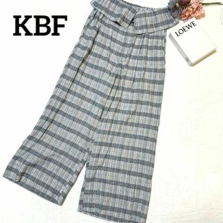 KBF - KBF ケービーエフ　パンツ　チェック柄　ワイドパンツ　おしゃれ　カジュアル