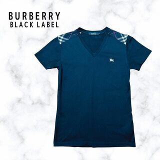 バーバリーブラックレーベル　Burberry Tシャツ　チェック　半袖