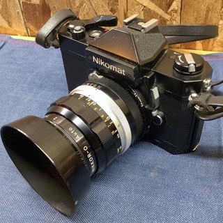 ニコン(Nikon)の【Sね1732】ニコマートftn黒　レンズ　L1A 50mm レンズフード付き(フィルムカメラ)