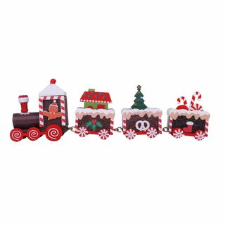 【特価商品】CINECE クリスマス 飾り オーナメント 置物 木製 列车 かわ(その他)