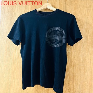 ルイヴィトン(LOUIS VUITTON)のLOUIS VUITTON ルイヴィトン サークルロゴ　半袖Tシャツ　ブラック(カットソー(半袖/袖なし))
