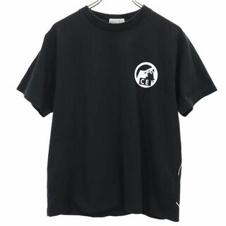 シーイー 日本製 プリント 半袖 Tシャツ S ブラック系 C.E メンズ(Tシャツ/カットソー(半袖/袖なし))