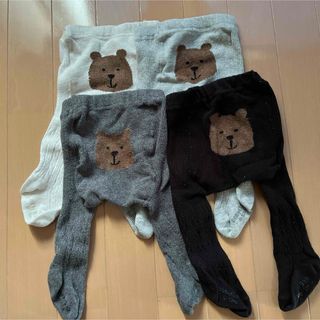 ギャップ(GAP)のベビーGAP くま タイツ【0～12m】(肌着/下着)