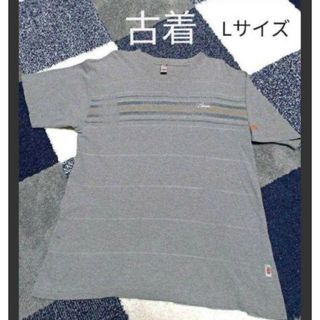 VINTAGE - 古着　サーフtシャツ　Lサイズ　グレー