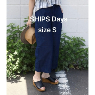 SHIPS - 【美品】SHIPS Days STANDARDコットンリネンデニムパンツサイズS