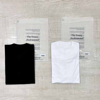 24ss 新品 ENNOY PACK T-SHIRT BLACK WHITE(Tシャツ/カットソー(半袖/袖なし))