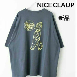 NICE CLAUP - 【新品】ナイスクラップNICE CLAUP バブルガム女の子発泡プリントTシャツ
