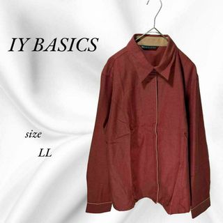 レディース　未使用　IY BASICS 　長袖　カジュアルシャツ　ゆったり　LL(シャツ/ブラウス(長袖/七分))