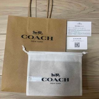 COACH - COACHコーチブランドラッピングショップ袋保存袋折りたたみ財布用ギフトセット