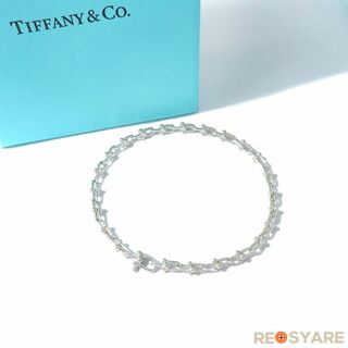 ティファニー(Tiffany & Co.)の美品 ティファニー ハードウェア マイクロ リンク スターリングシルバー SV925 チェーン ブレスレット 箱付き 46527(ネックレス)