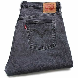 リーバイス(Levi's)のLevi'sリーバイス 501 S カットオフ ストレッチ 先染め ブラック デニムパンツ w32★SDP2874 ジーンズ ストレート スキニー ダメージ(デニム/ジーンズ)