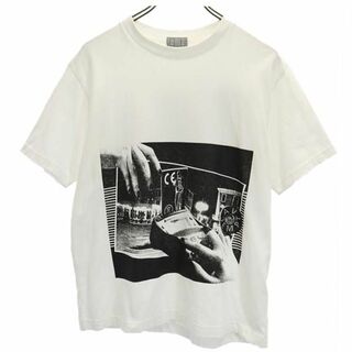 シーイー 日本製 プリント 半袖 Tシャツ S 白系 C.E メンズ(Tシャツ/カットソー(半袖/袖なし))