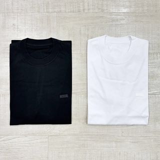 24ss 新品 エンノイ PACK T-SHIRT 胸 ロゴ Tシャツ L(Tシャツ/カットソー(半袖/袖なし))