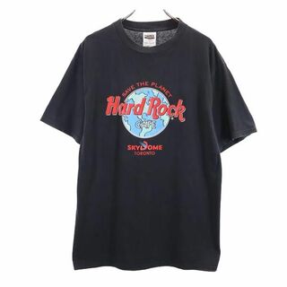 タルテックス ハードロックカフェ 半袖 Tシャツ L ブラック TULTEX HARD ROCK CAFE メンズ(Tシャツ/カットソー(半袖/袖なし))