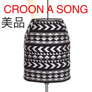 クルーンアソング(CROON A SONG)の【美品】CROON A SONG / Candela ジャカードスカート(ミニスカート)