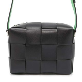 ボッテガヴェネタ(Bottega Veneta)のボッテガヴェネタ ショルダーバッグ カセット カメラバッグ カーフレザー 730027 BOTTEGA VENETA メンズ 黒(ショルダーバッグ)