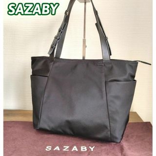 サザビー(SAZABY)の【美品】SAZABY　サザビー　ショルダーバッグ　トートバッグ　黒　ビジネス(トートバッグ)