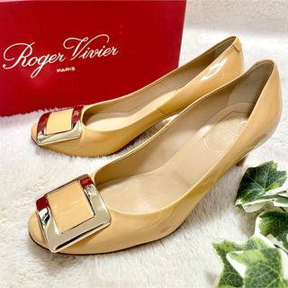 ロジェヴィヴィエ(ROGER VIVIER)のRoger Vivier ロジェヴィヴィエ メタルバックル エナメル パンプス(ハイヒール/パンプス)