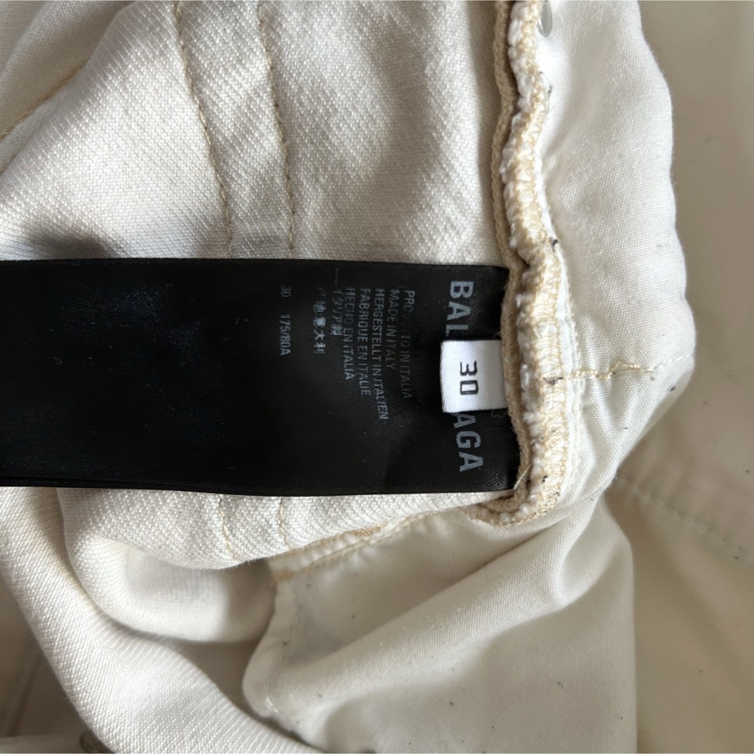 BALENCIAGA - 【名作】BALENCIAGA カーゴパンツ ホワイト サイズ BALENCIAGA - 【名作】BALENCIAGA カーゴパンツ ホワイト サイズ